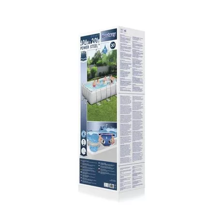 Bestway® Power Steel™ mosdó, 56442, homoxföres, létra, adagoló, 4,04 x 2,01 x 1,00 m