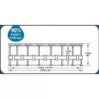 Bestway® Power Steel™ mosdó, Vista sorozat, 56977, szűrő, szivattyú, létra, ponyva, ChemConnect™ és