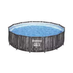   Bestway® Steel Pro MAX mosdó, 5614Z, szűrő, szivattyú, létra, kötél, 4,27 x 1,07 m