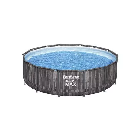 Bestway® Steel Pro MAX mosdó, 5614Z, szűrő, szivattyú, létra, kötél, 4,27 x 1,07 m