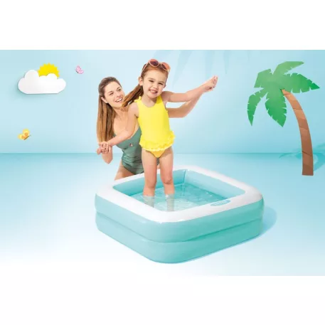 Intex® 57100 Gyermekmedence, Felfújható, Vegyes Színek, 0,86x0,86x0,25 m