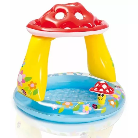 Intex® 57114 Gomba felfújható gyermekmedence tetővel, 1,02 x 0,89 m