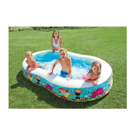 Intex® 56490, Seashore felfújható gyermekmedence, 2,62 x 1,60 x 0,46 m