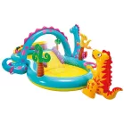 Intex® 57135 Dinoland játszóközpont, felfújható játszómedence, 302x229x112 cm
