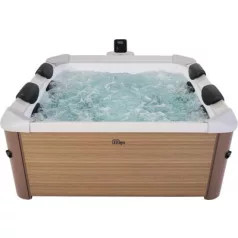   Pezsgőfürdő MSpa® Oslo Amber, LED, 6 személyes, hidromasszázs fúvókák