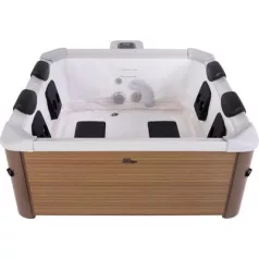   Pezsgőfürdő MSpa® Oslo Amber, LED, 6 személyes, hidromasszázs fúvókák
