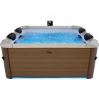 Pezsgőfürdő MSpa® Oslo Amber, LED, 6 személyes, hidromasszázs fúvókák