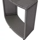 Bútor MSpa® pezsgőfürdőhöz, talapzat, kerek pezsgőfürdőhöz, nyitott, 80x30x58 cm