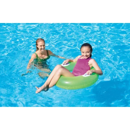 Intex® 59258NP HI-GLOSS, gyermek felfújható úszógumi kapaszkodóval, vegyes színkeverék, 76 cm