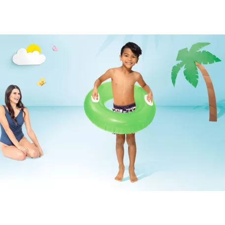 Intex® 59258NP HI-GLOSS, gyermek felfújható úszógumi kapaszkodóval, vegyes színkeverék, 76 cm