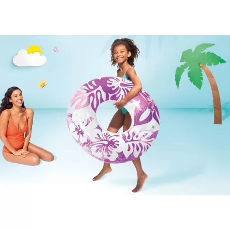 Intex® 59251NP Clear Color, gyermek felfújható úszógumik vegyes mintákkal, 91 cm