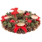 MagicHome adventi koszorú, 25 cm