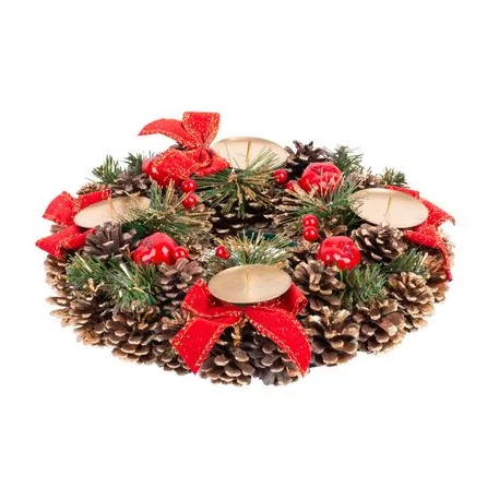 MagicHome adventi koszorú, 25 cm