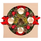 MagicHome adventi koszorú, 25 cm