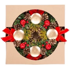 MagicHome adventi koszorú, 25 cm