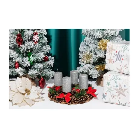 MagicHome adventi koszorú, 25 cm