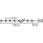 Fényfüzér MagicHome Kis csillag, 20 LED, beltéri