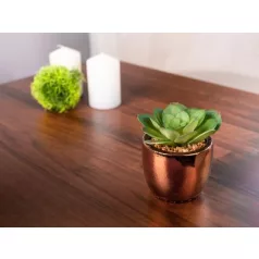 Leveles virág MagicHome, 10 cm, kerámia-cement, arany