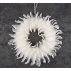 Koszorú Pehely Magichome, Fehér, 35 cm