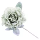 Virág Pünkösdirózsa Levéllel, Világoszöld, Szár, csomag 6 db