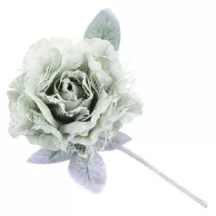   Virág Pünkösdirózsa Levéllel, Világoszöld, Szár, csomag 6 db