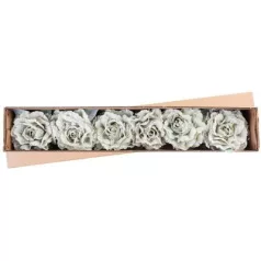   Virág Pünkösdirózsa Levéllel, Világoszöld, Szár, csomag 6 db