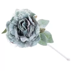 Virág Pünkösdirózsa Levéllel, Zöld, Szár, csomag 6 db