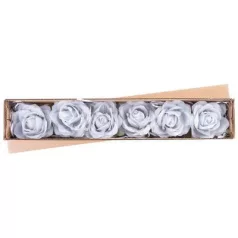 Virág Rózsa, Kék, Szár, csomag 6 db