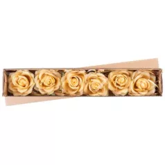 Virág Rózsa, Arany, Szár, csomag 6 db
