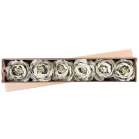 Virág Rózsa Kivirult, Zöld, Szár, csomag 6 db