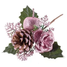 Ág Almával, Rózsaszín 16 cm, 6 db