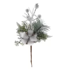 Ág Pamuttal, Fehér 25 cm, 6 db