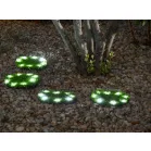 Lámpa Solárna 4 Fű Lap, 24 cm, 4x 8 LED, AA