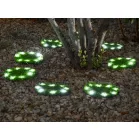 Lámpa Solárna 4 Fű Lap, 24 cm, 4x 8 LED, AA