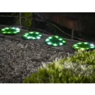 Lámpa Solárna 4 Fű Lap, 24 cm, 4x 8 LED, AA