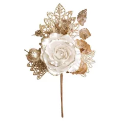 Ág Rózsával, Krém, 25,5 cm, 6 db