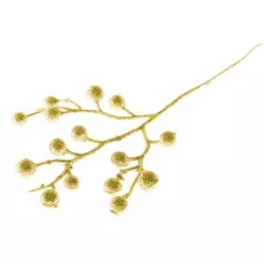 Ág Gliberries. Arany, 28 cm, 6 db