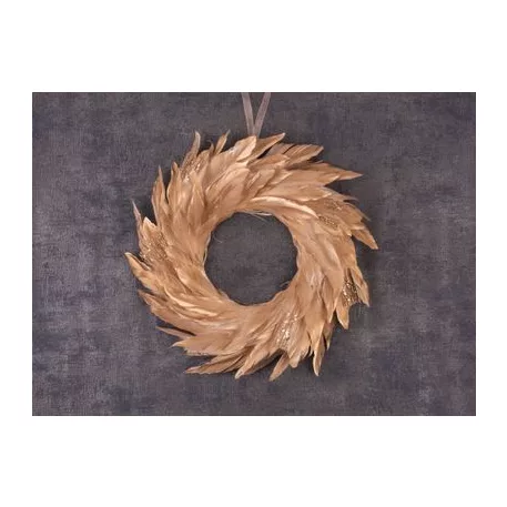 Koszorú Pehely Magichome, Arany, 35 cm, Akasztós