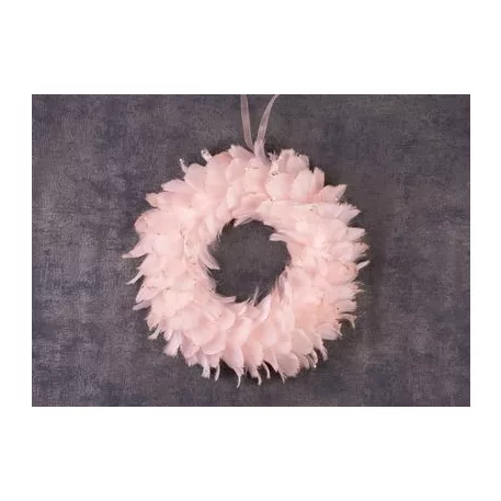 Koszorú Pehely Magichome, Rózsaszín, 35 cm, Akasztós