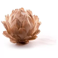 Dekoráció Magichome, Arany, 10 cm, Akaszthatós, Pehely