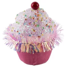   Dekoráció Magichome Candy Line,Muffin, Rózsaszín, 7x7x11 cm, Akaszthatós