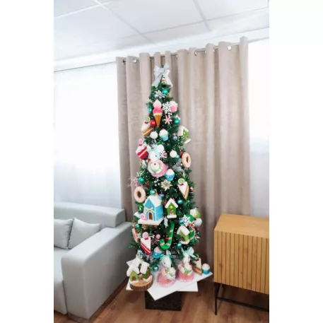 Dekoráció Magichome Candy Line,Rózsaszín, 15 cm, Akaszthatós