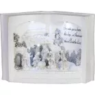 MagicHome karácsonyi dekoráció, Betlehem könyvben, angol szöveggel, 3 ​​LED, 3xAA, belső, 27,50x12x19 cm