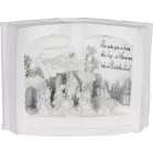 MagicHome karácsonyi dekoráció, Betlehem könyvben, angol szöveggel, 3 ​​LED, 3xAA, belső, 27,50x12x19 cm