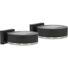 Napelemes Lámpa Smd LED, Fal /Kerítés, 2 db, 14x02x5,5 cm