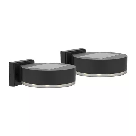 Napelemes Lámpa Smd LED, Fal /Kerítés, 2 db, 14x02x5,5 cm