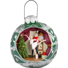   MagicHome Zenélő Hógömb , LED, színes, 30,5 x 26,5 x 31,7 cm