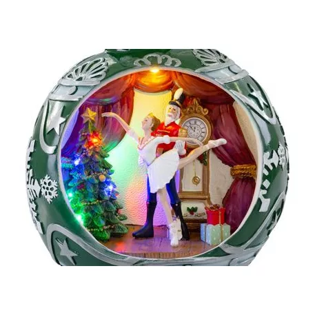 MagicHome Zenélő Hógömb , LED, színes, 30,5 x 26,5 x 31,7 cm