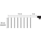 Fényfüzér MagicHome Icicle, 720 LED, 230 V, 50 Hz