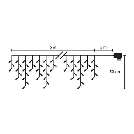 Égősor MagicHome Icicle, 200 LED , 230 V, 50 Hz